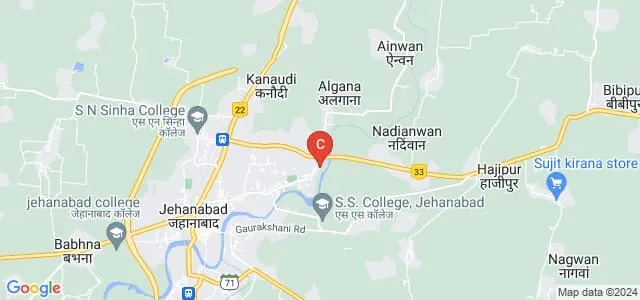 ANS College, Jehanabad Map