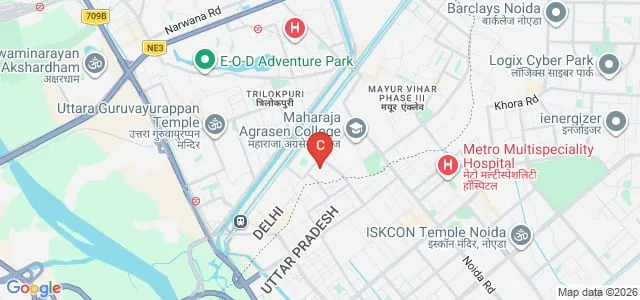 Maharaja Agrasen College, Delhi Map