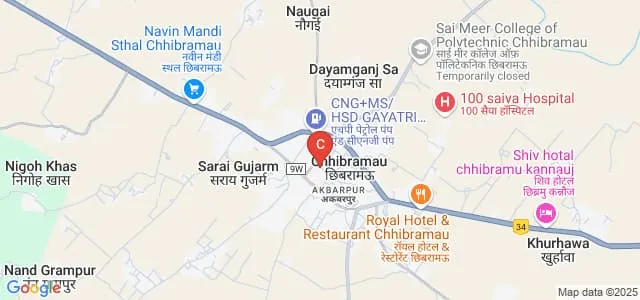 Vidya Prakash Mahavidyalaya, Kannauj Map