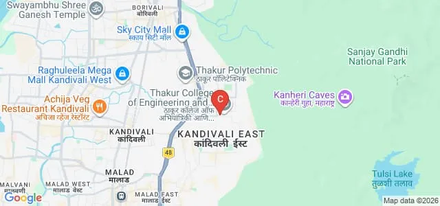 Thakur College of Science and Commerce, Mumbai Map