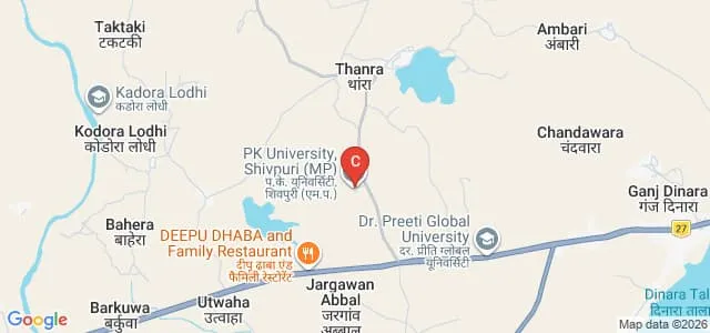 Pt Mahavir Prasad Memorial Ayurvedic College and Hospital, Shivpuri Map