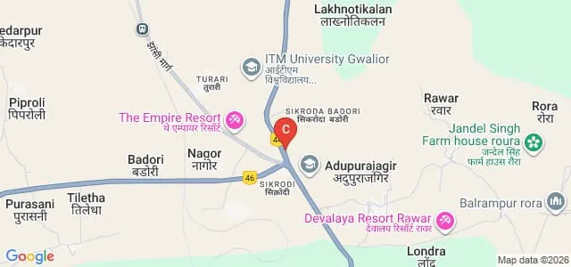 RSC College of Education, Gwalior Map