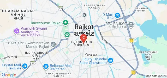 District Institute of Education and Training, Rajkot Map