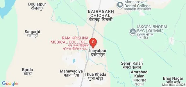 Ram Krishna College of Ayurveda and Medical Science, Bhopal Map