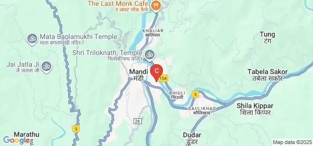 Vallabh Government College, Mandi Map