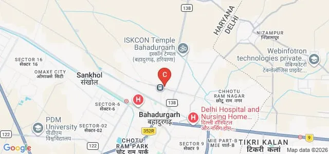 Vaish Arya Kanya Mahavidyalaya, Bahadurgarh Map