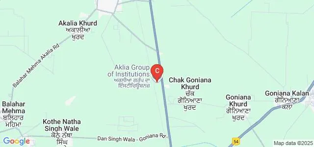 Aklia Educational and Research Society Group of Institutions, Bathinda Map