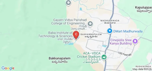 Baba Institute of Technology and Sciences, Visakhapatnam Map