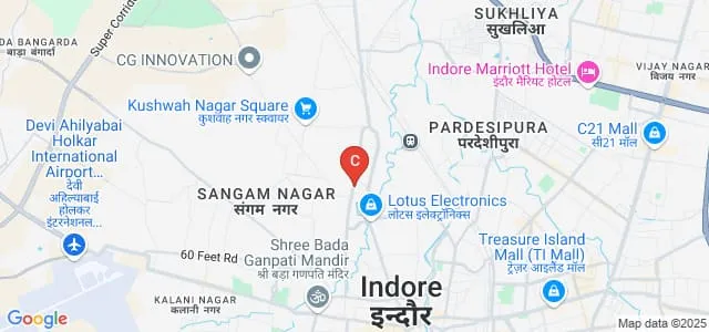 Akshay Academy College, Indore Map