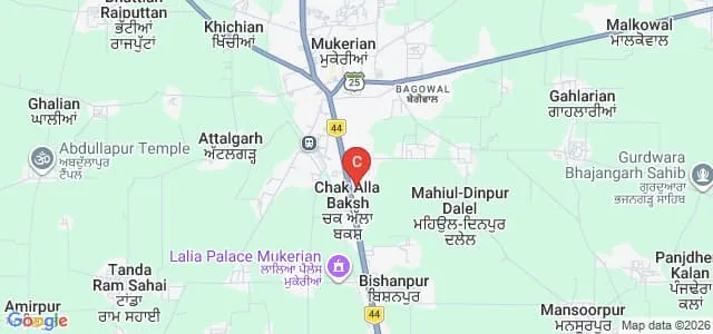 Dasmesh Girls College, Hoshiarpur Map