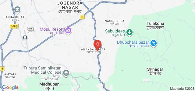 Bhavan's Tripura College of Science and Technology, Agartala Map