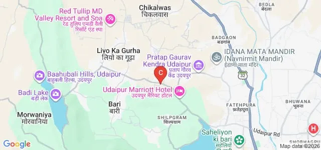 Asian College of Education, Udaipur Map