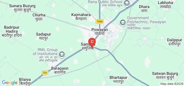 Swami Vivekanand Mahavidyalaya, Shahjhanpur Map