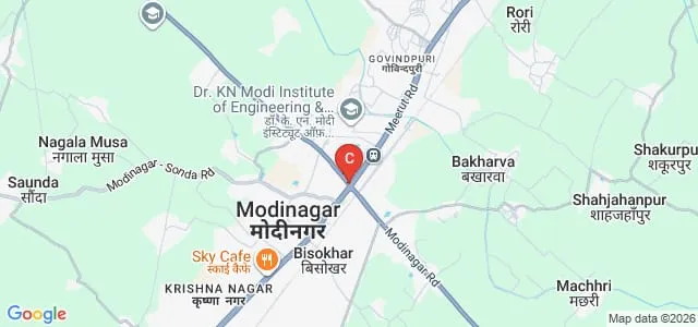 Ginni Devi Modi Institute of Education, Modinagar Map