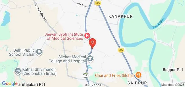 Susruta School of Medical and Paramedical Sciences, Silchar Map