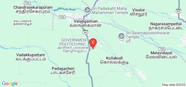 Government Polytechnic College, Valangaiman Map