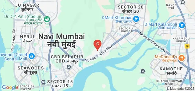 Bharati Vidyapeeth College of Architecture, Navi Mumbai Map