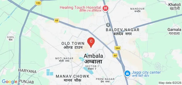 DAV College, Ambala Map