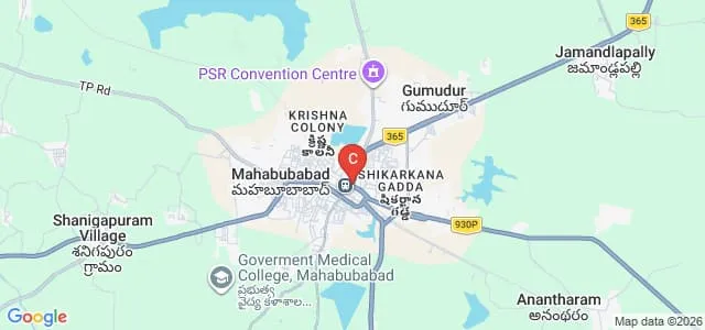 Government Degree College, Mahabubabad Map