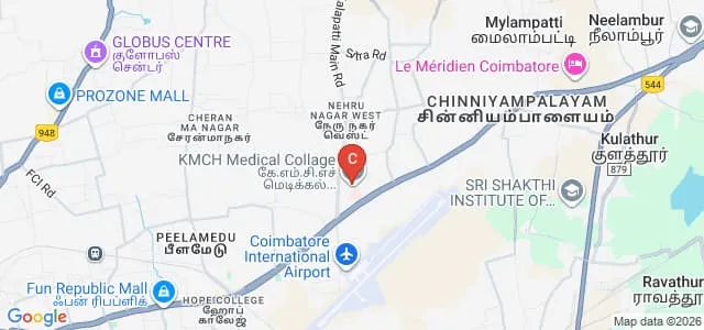 KMCH College of Nursing, Coimbatore Map