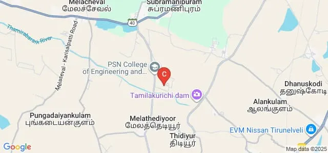 PSN Engineering College, Tirunelveli Map