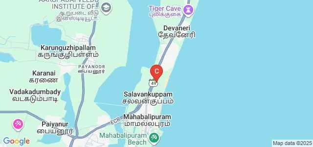 Government College of Architecture and Sculpture, Mahabalipuram Map