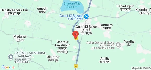Shri Sharda Mata Prasad Degree College, Azamgarh Map