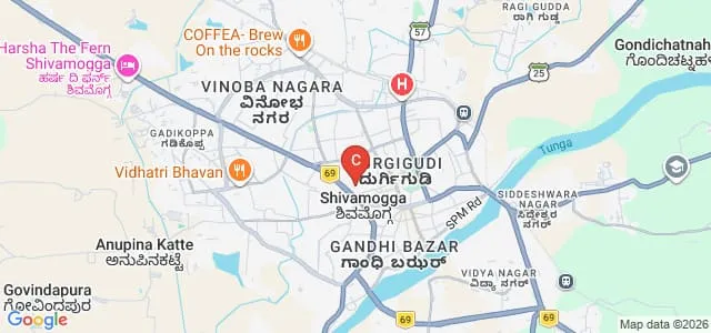 Shimoga Institute of Medical Sciences, Shimoga Map