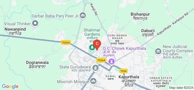 SUS College of Technology, Kapurthala Map