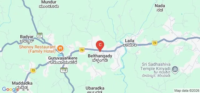 Prasanna College of Education, Ujire Map
