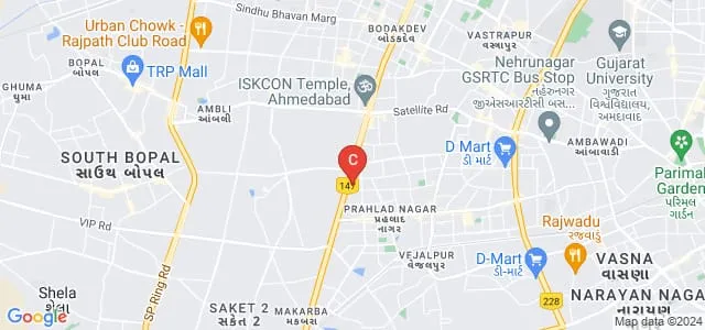 Chimanbhai Patel Institute of Journalism and Communication, Ahmedabad Map