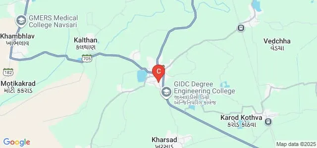 GIDC Degree Engineering College, Navsari Map