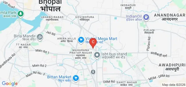 Sunder Devi Nursing College, Bhopal Map