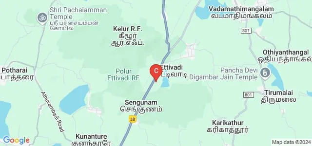 Sri Renugambal College of Architecture, Thiruvannamalai Map