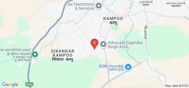 Nagaji Institute of Technology and Management, Gwalior Map