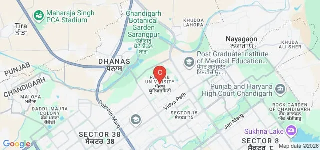 Dr SS Bhatnagar University Institute of Chemical Engineering and Technology, Chandigarh Map