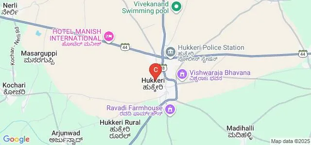 Government First Grade College, Hukkeri Map