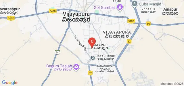 Malik Sandal Institute of Art and Architecture, Bijapur Map