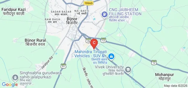 Krishna College of Pharmacy, Bijnor Map