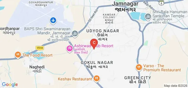 Shri GH Gosrani Commerce College and Shri DD Nagda BBA College, Jamnagar Map