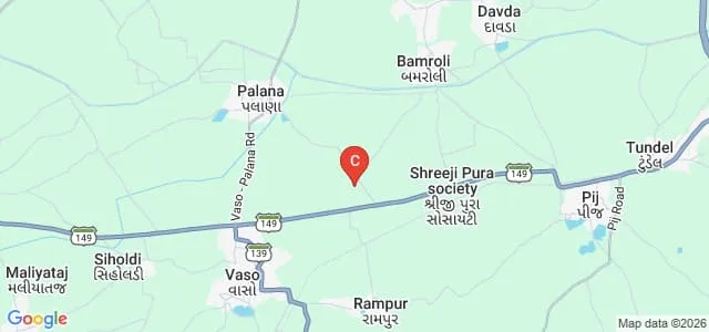 Polytechnic in Agriculture, Anand Agricultural University, Vaso Map