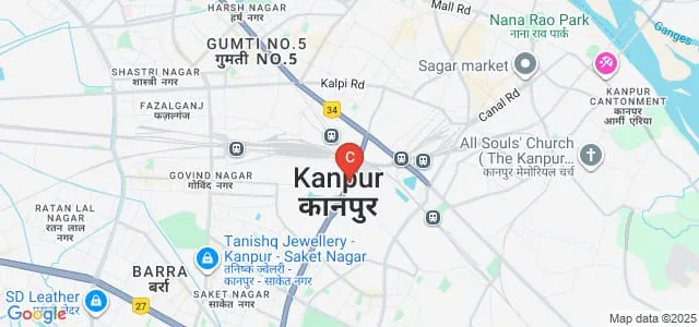 Sri Mannulal Kanya Mahavidyalaya, Kanpur Map