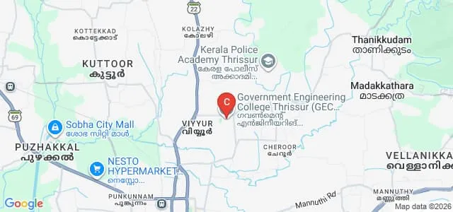 Government Engineering College, Thrissur Map
