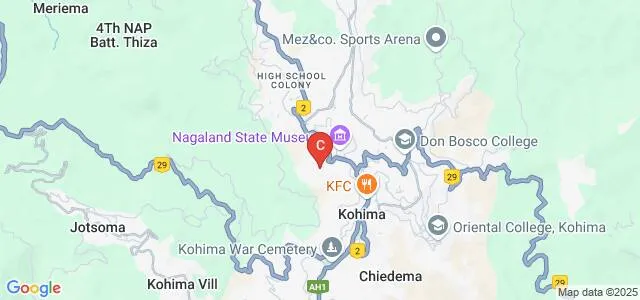 Alder College, Kohima Map
