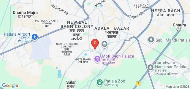 Government Ayurvedic College and Hospital, Patiala Map