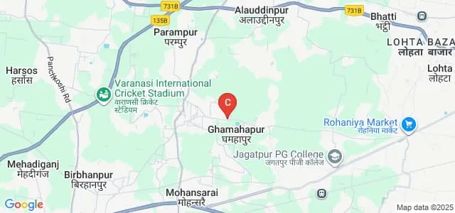 Institute of Fine Arts, Varanasi Map