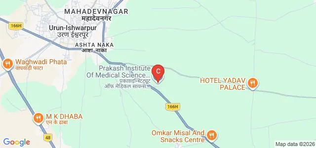 Prakash Institute of Medical Sciences and Research, Sangli Map