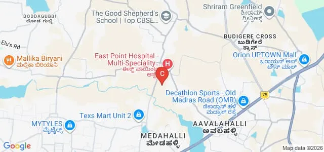 East Point College of Pharmacy, Bangalore Map