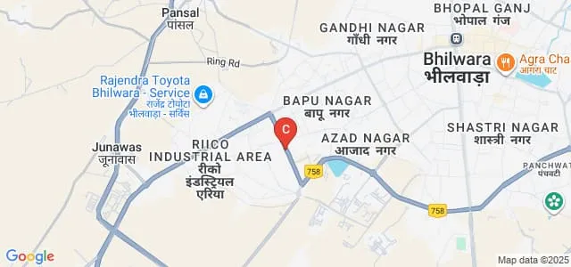S Tech College of Nursing, Bhilwara Map