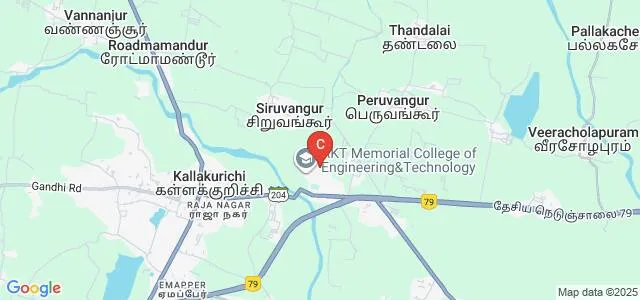 AKT Memorial Polytechnic College, Kallakurichi Map